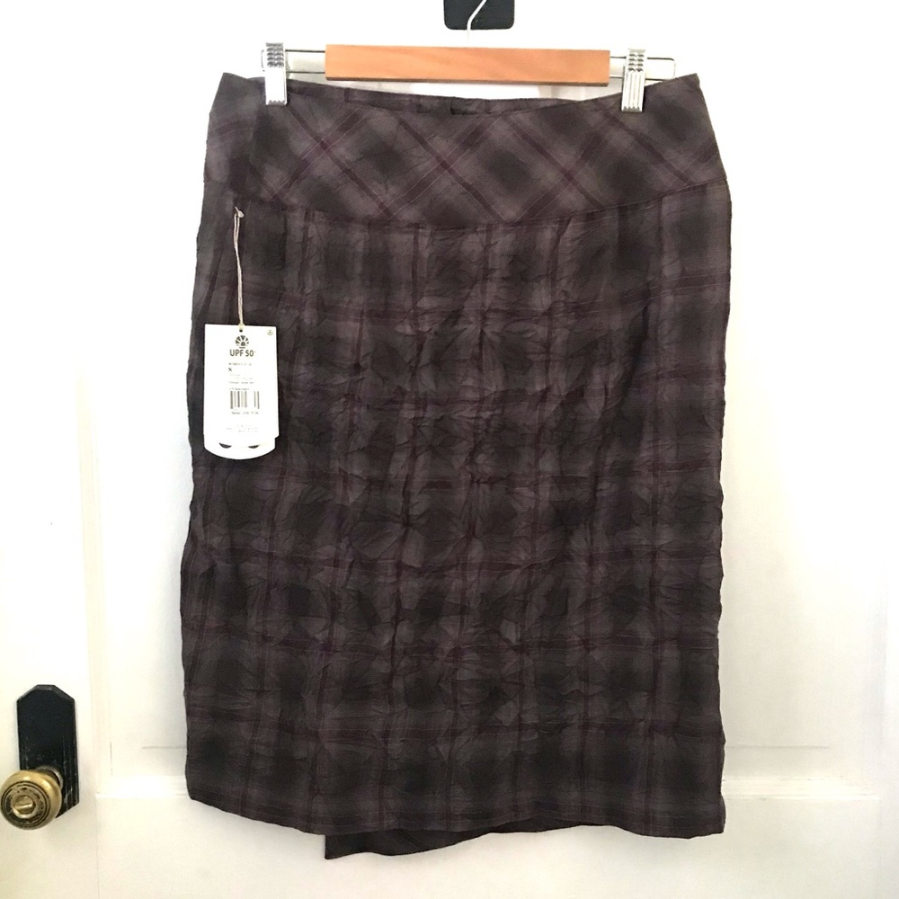 Royal Robbins ‘Blackberry’ crimped flannel skirt - Picture 7 of 16